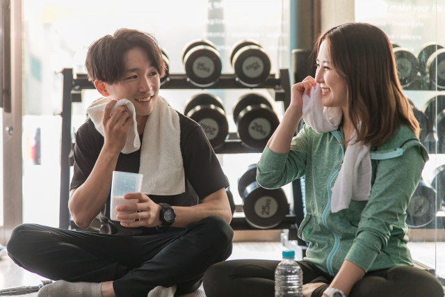 プロテインを飲む