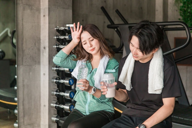 プロテインを飲む