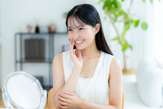 スキンケア女子